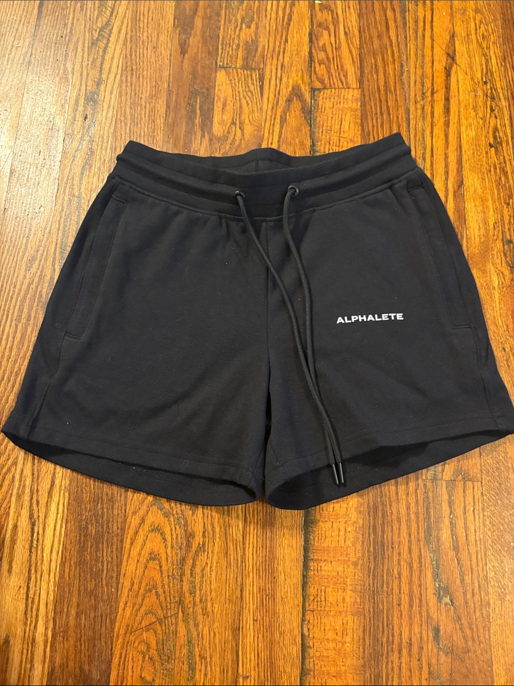 🎉NWOT! Alphalete Black Athletic Drawstring Cotton Shorts